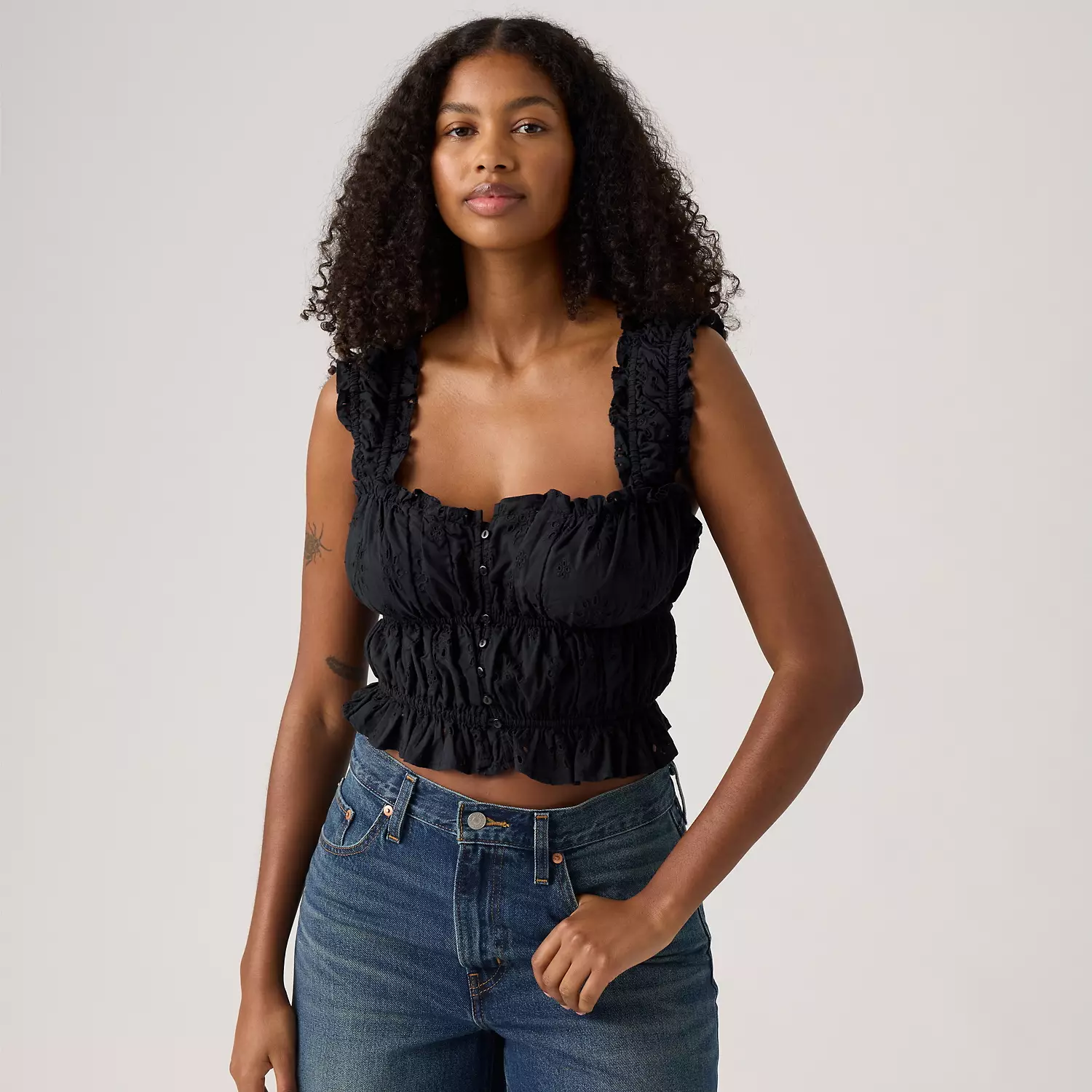 

Блузка Амайя Levi's, цвет Black Anthracite - Black