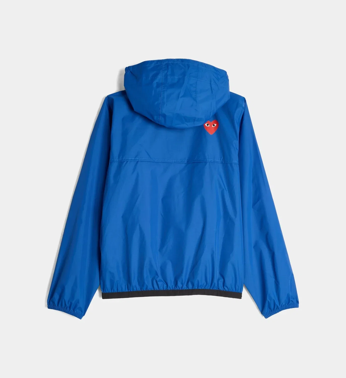 Фирменный плащ прямого кроя Comme des Garcons x K-Way Comme Des Garcons Play, синий — фото 2