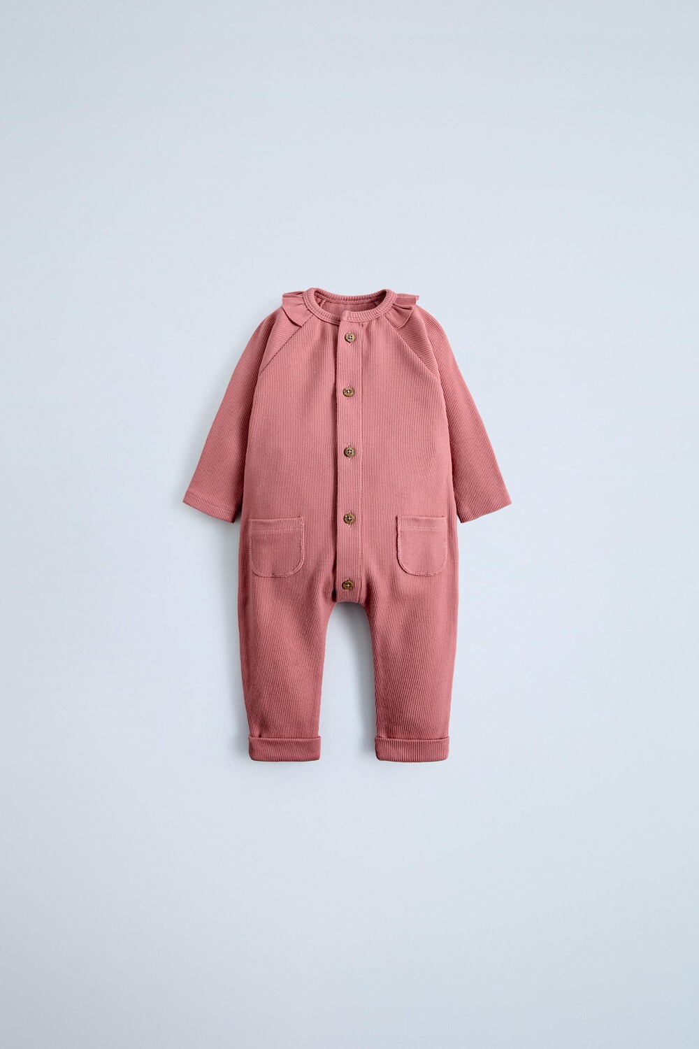 

Комбинезон rob с оборками ZARA, цвет raspberry