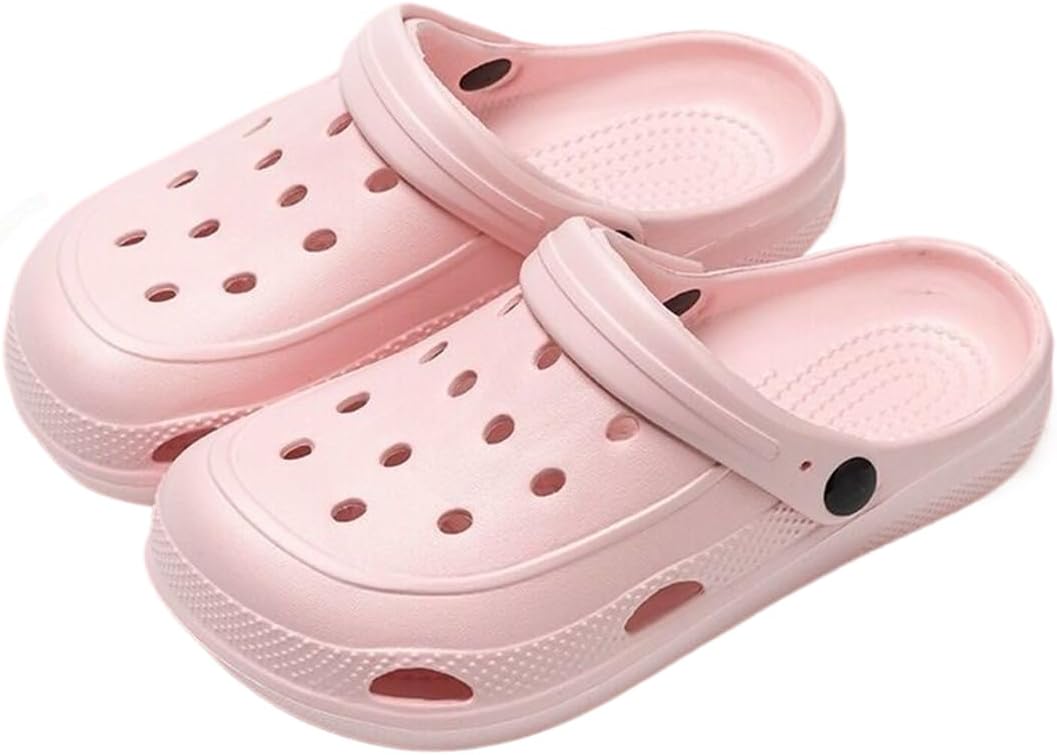 

Женские и мужские сабо для улицы с легким надеванием, домашние тапочки, противоскользящие, с защитой от запаха, для сада и пляжа Dannling, розовый