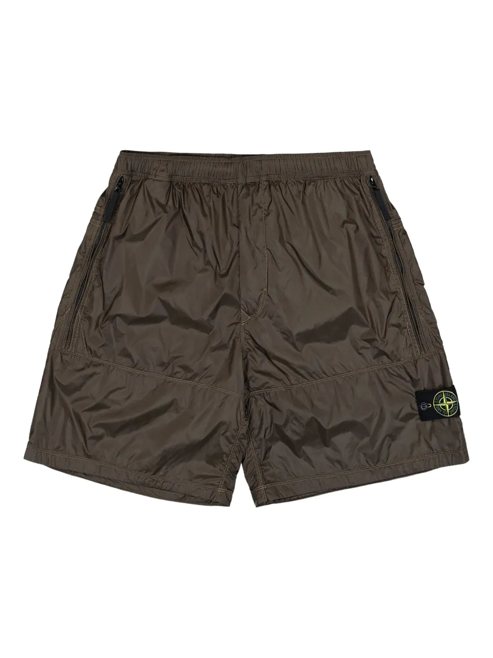 

Бермуды с эластичным поясом Stone Island, коричневый