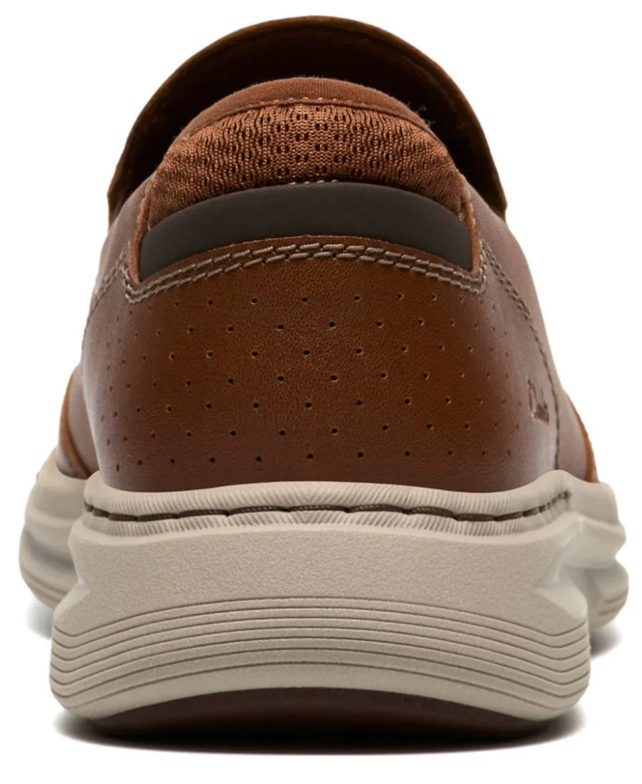 Мужские туфли-слипоны Craftwell с закругленным носком Clarks, Tan Leather — фото 3