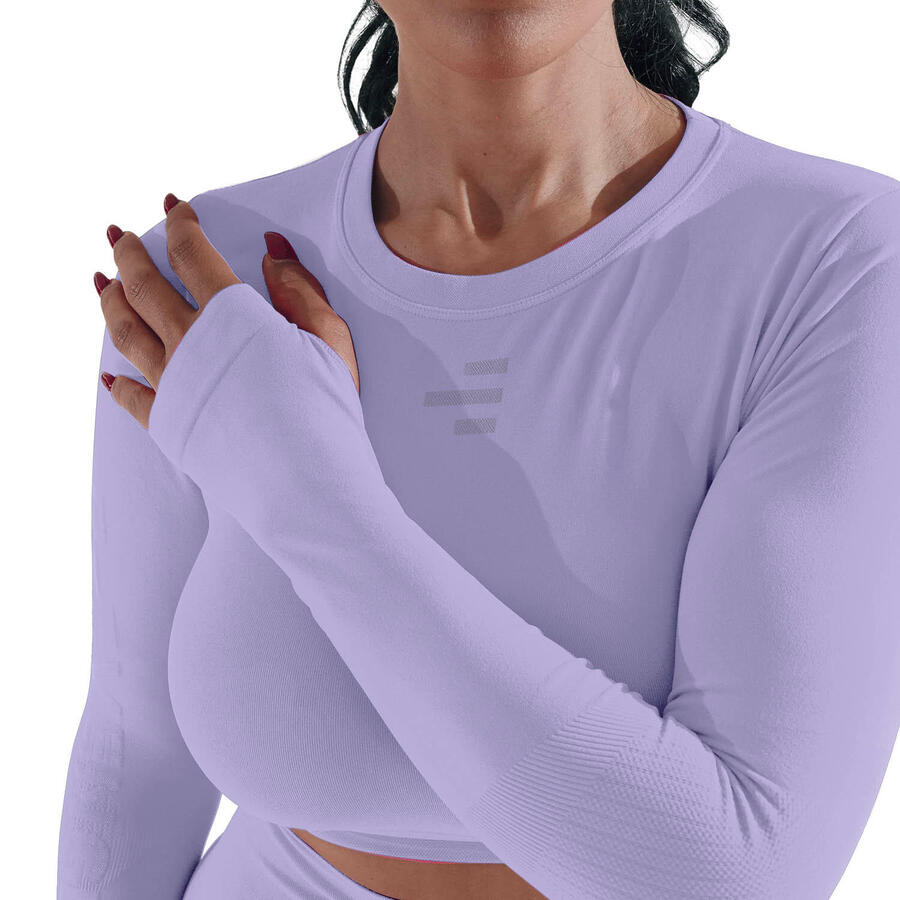 

R-EVENGE Техническая женская майка с длинным рукавом для фитнеса и активного отдыха