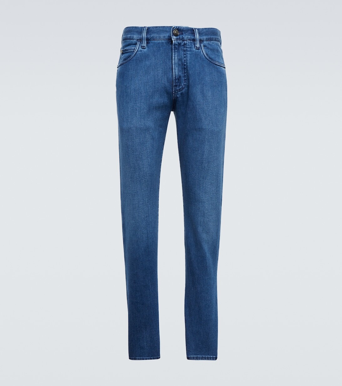 

Джинсы прямого кроя Loro Piana, синий