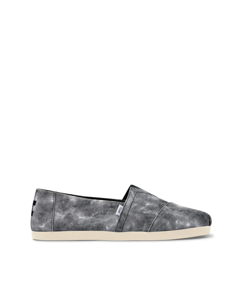 Женские плоские эспадрильи из хлопка в стиле тай-дай Toms, светло-голубой