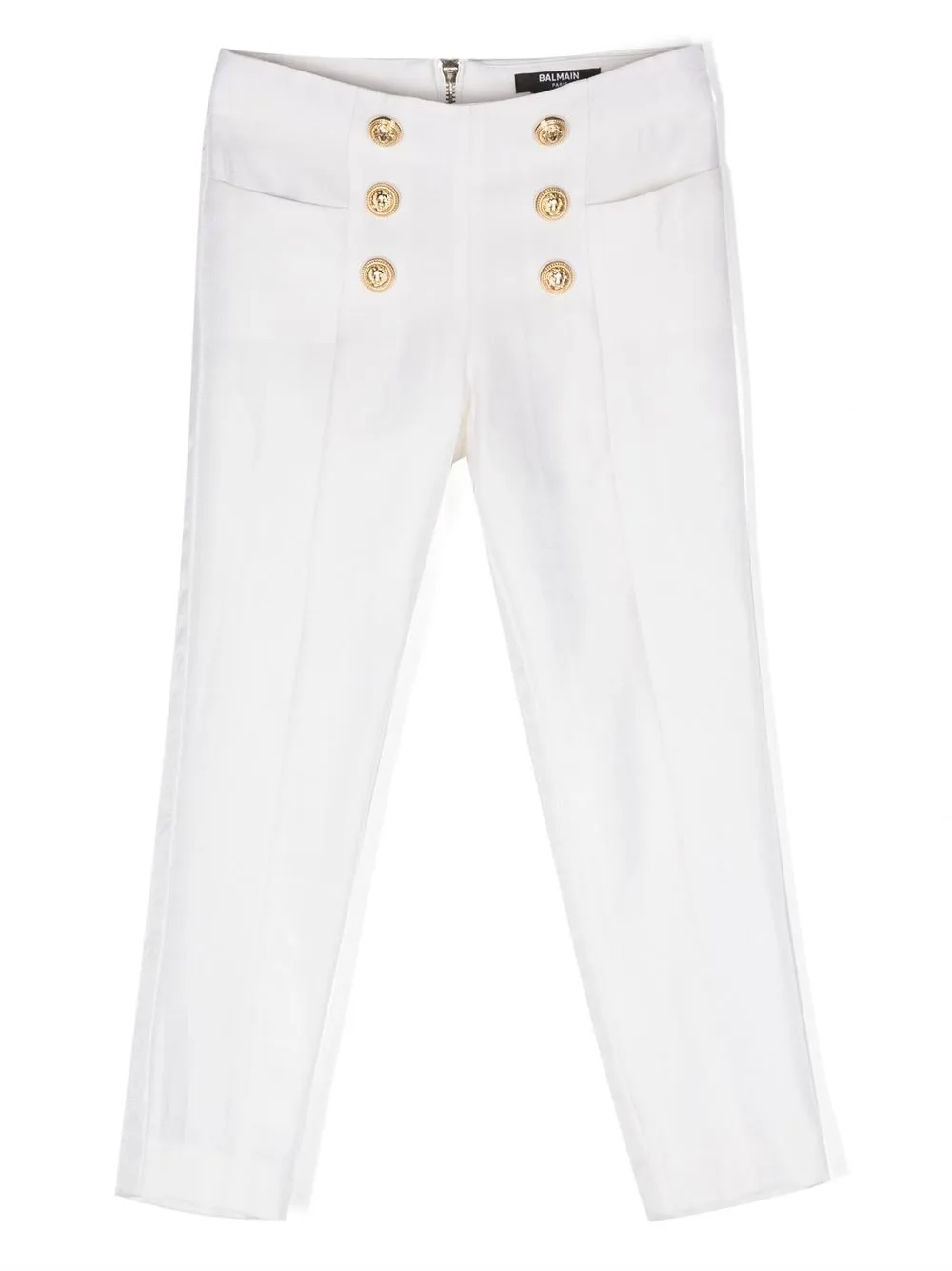 

Брюки с пуговицами Balmain Kids, белый