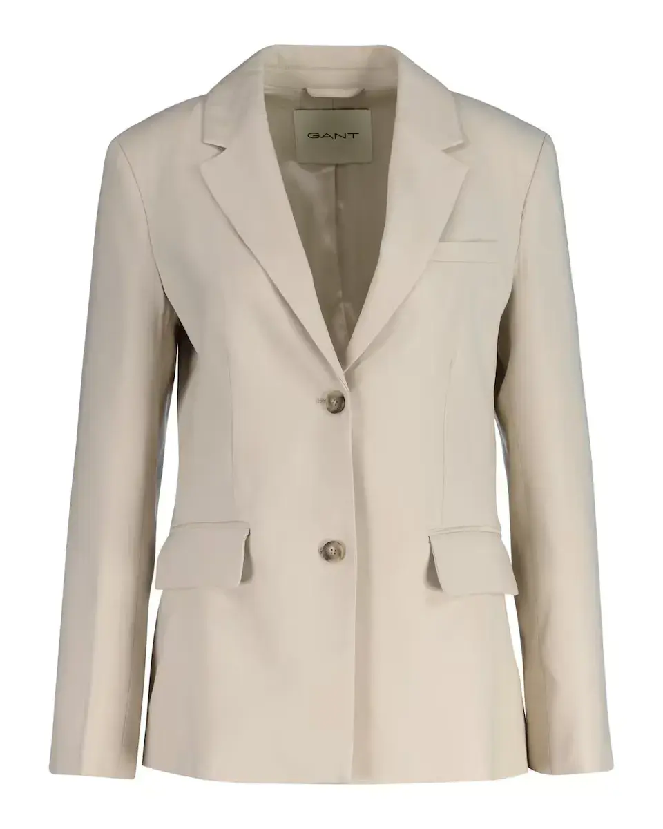

Женский блейзер Slim с клапанами на карманах Gant, бежевый