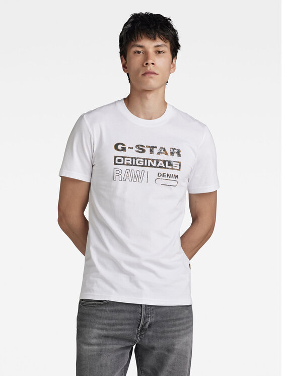 

Футболка узкого кроя G-Star Raw, белый