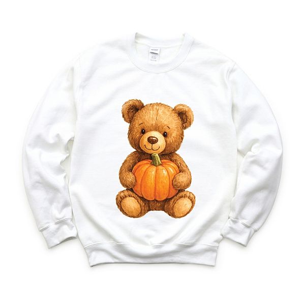 

Водолазка Watercolor pumpkin bear Simply Sage Market, White