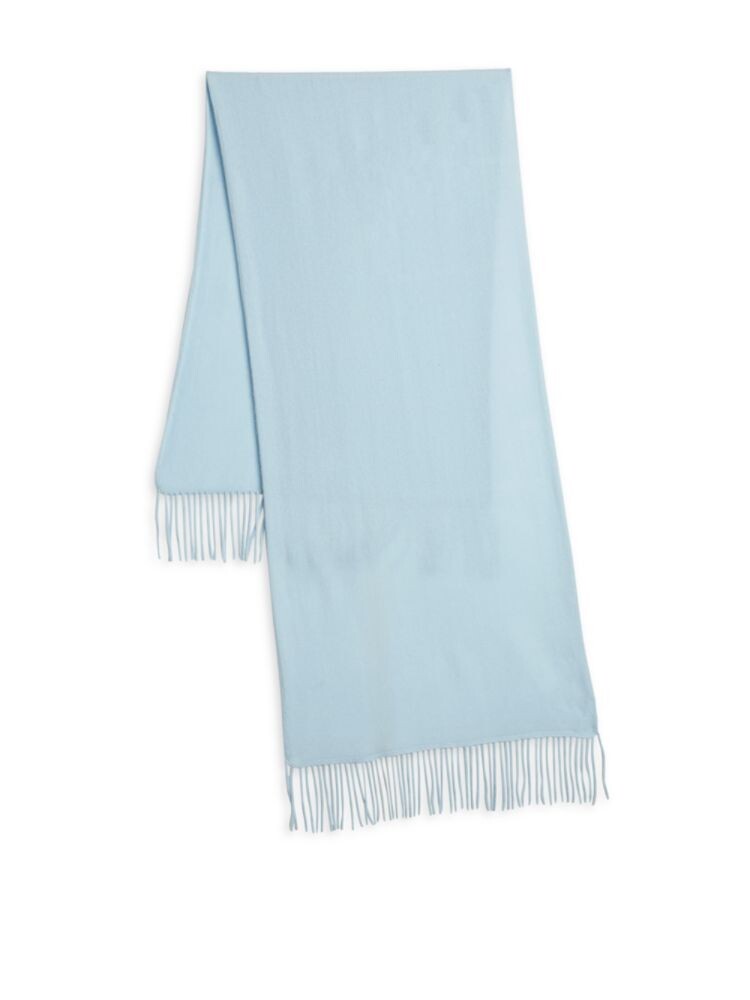 

Кашемировый шарф с бахромой Portolano, цвет Powder Blue