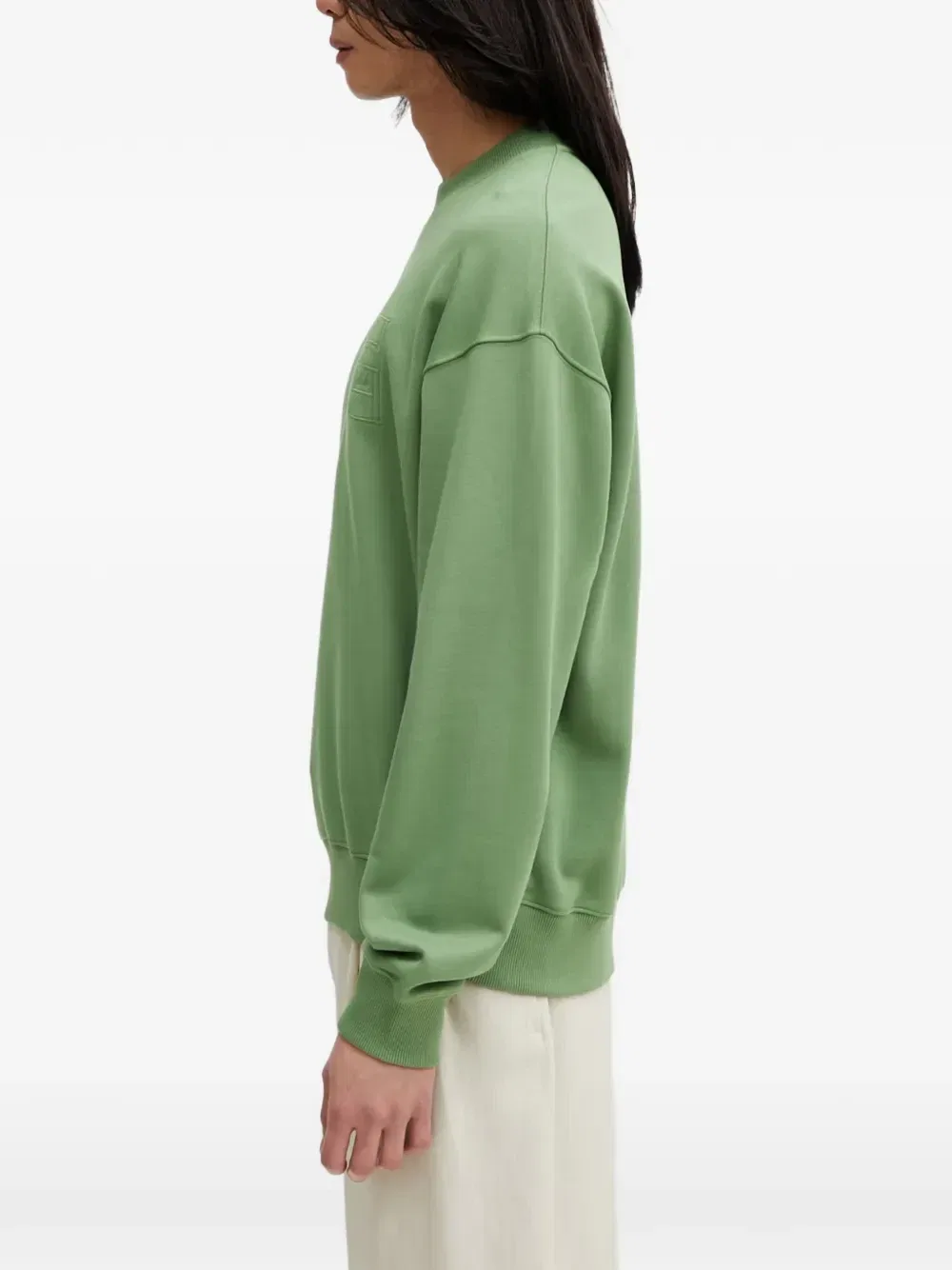 Свитшот Lacoste с вышивкой, зеленый — фото 3