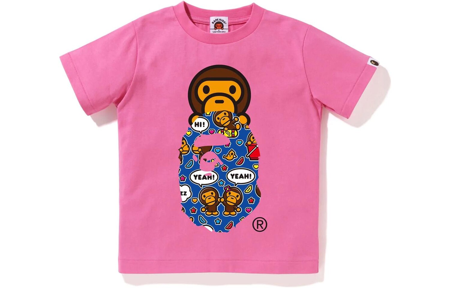 

Детская футболка A Bathing Ape, желтый