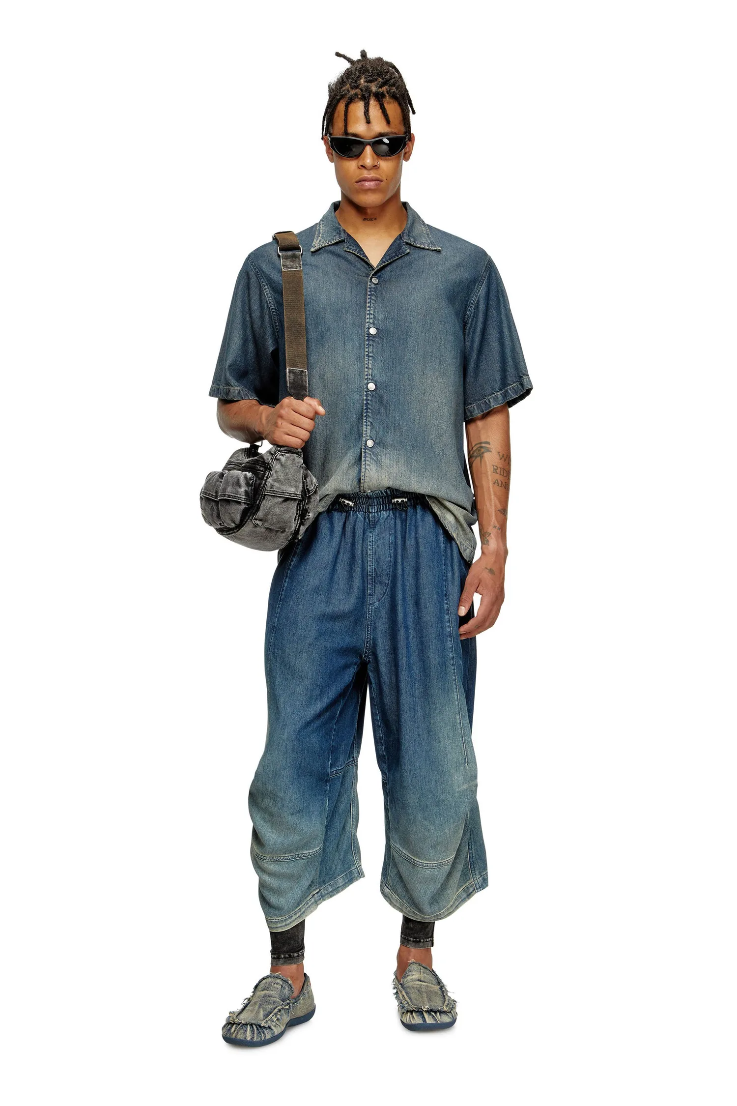Мужские джинсовые брюки D-PARI-SHORT-S Diesel, Indigo Blue — фото 2