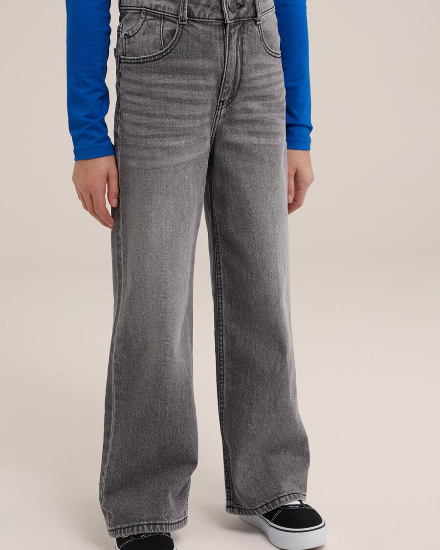 Джинсы WE Fashion Loose fit Jeans, серый — фото 2