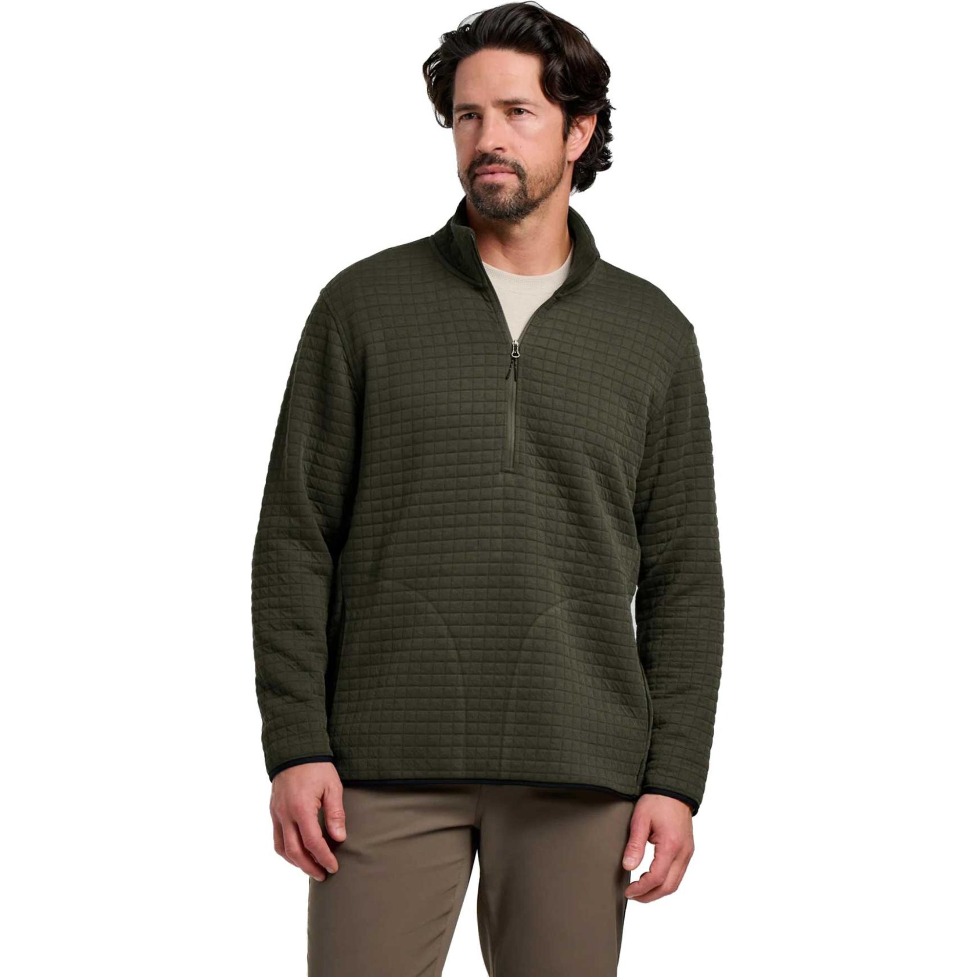 

Мужской пуловер Downvalley с застежкой-молнией до четверти длины Free Fly, Dark Forest