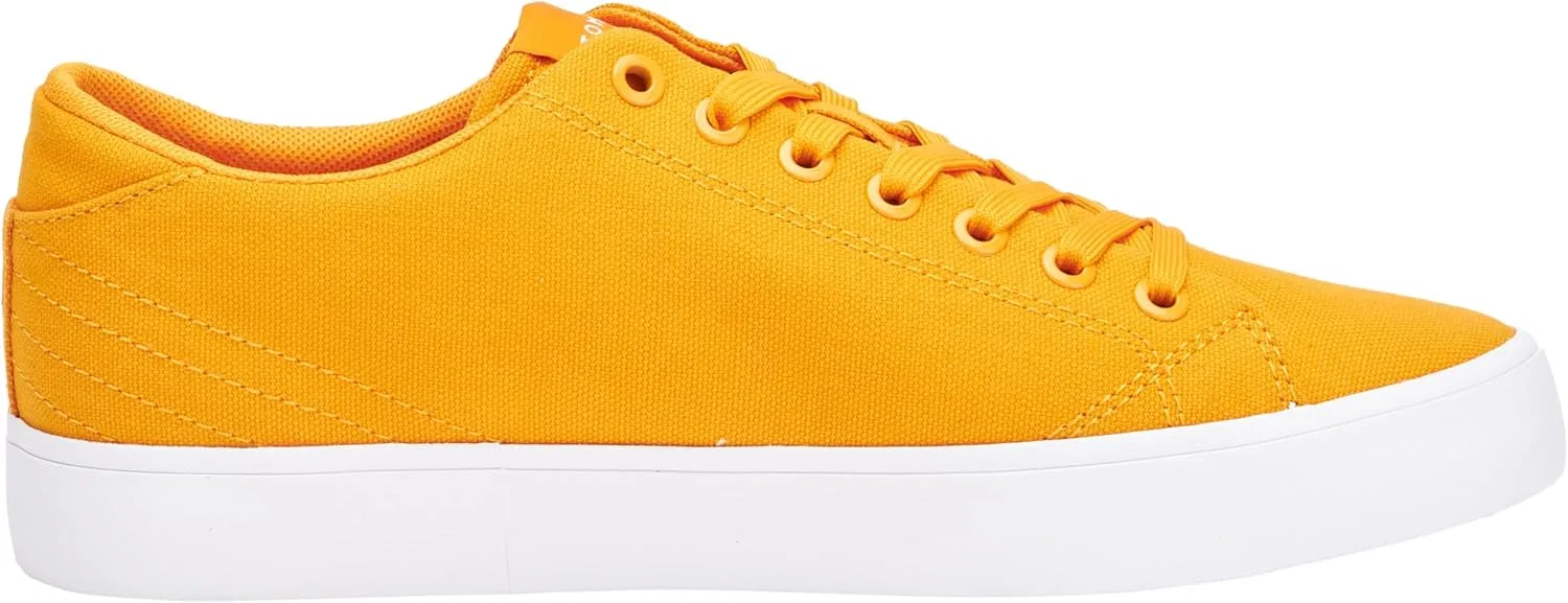 Мужские вулканизированные кроссовки Tommy Hilfiger Th Hi Vulc Low Canvas Shoes, Orange Rich Ochre — фото 4