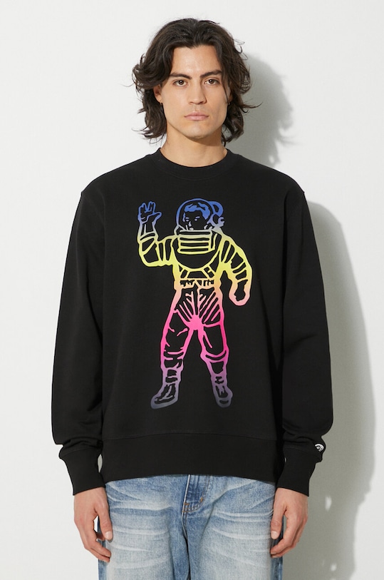 

Хлопковая толстовка Standing Astro Crewneck Billionaire Boys Club, черный