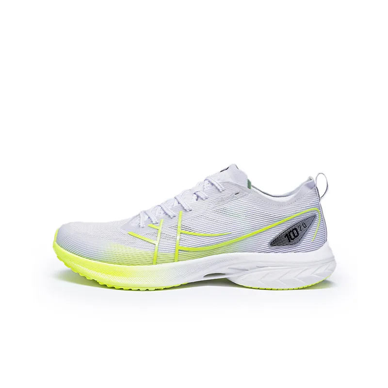 Детские кроссовки для бега Low top с противоскользящей амортизацией, устойчивостью к истиранию и поддержкой XTEP, xtep белый/new neon зеленый