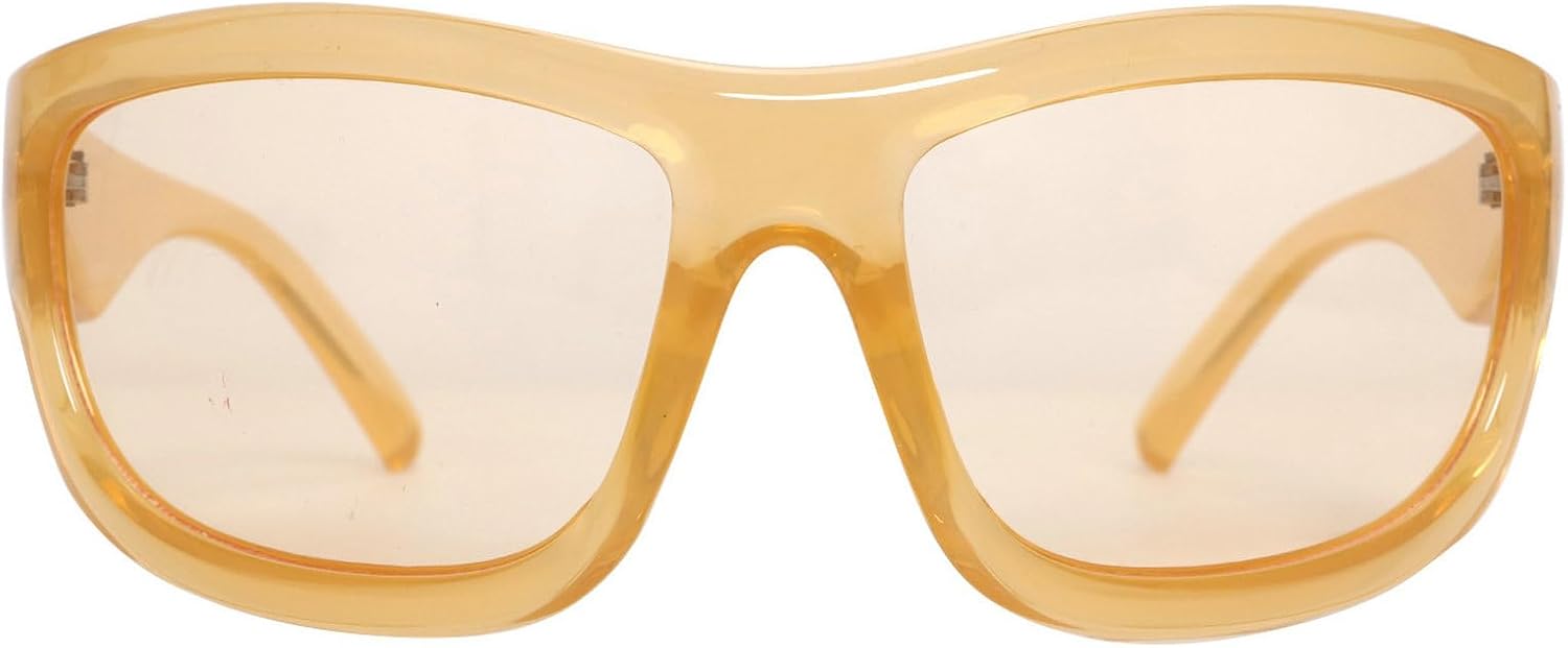 

Модные солнцезащитные очки большого размера цвета шампанского для женщин, спортивные солнцезащитные очки обтекаемой формы для мужчин, очки для вождения, рыбалки и велоспорта mincl, Champagne