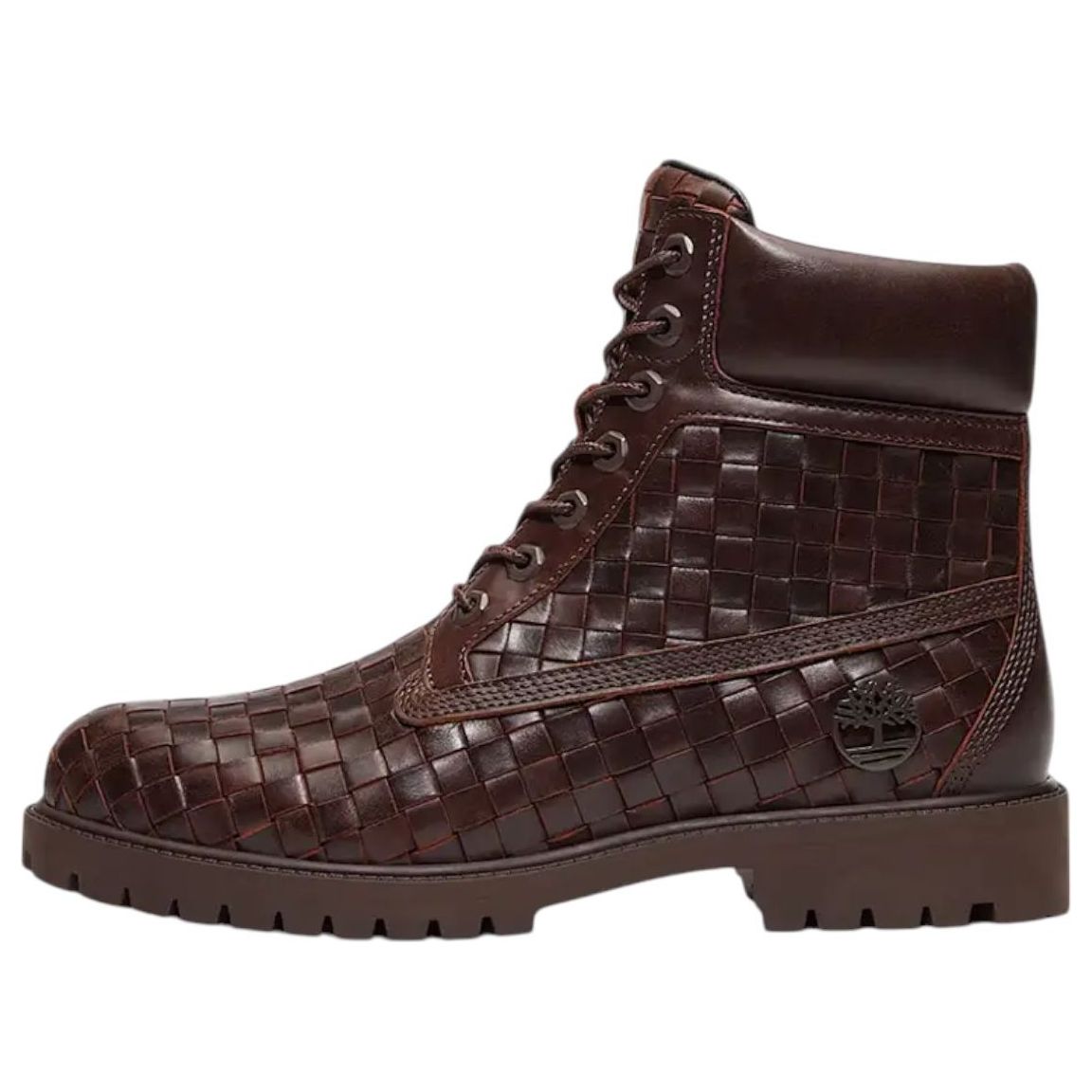 Ботинки Timberland 6" Premium Boot, темно-коричневые, плетеные
