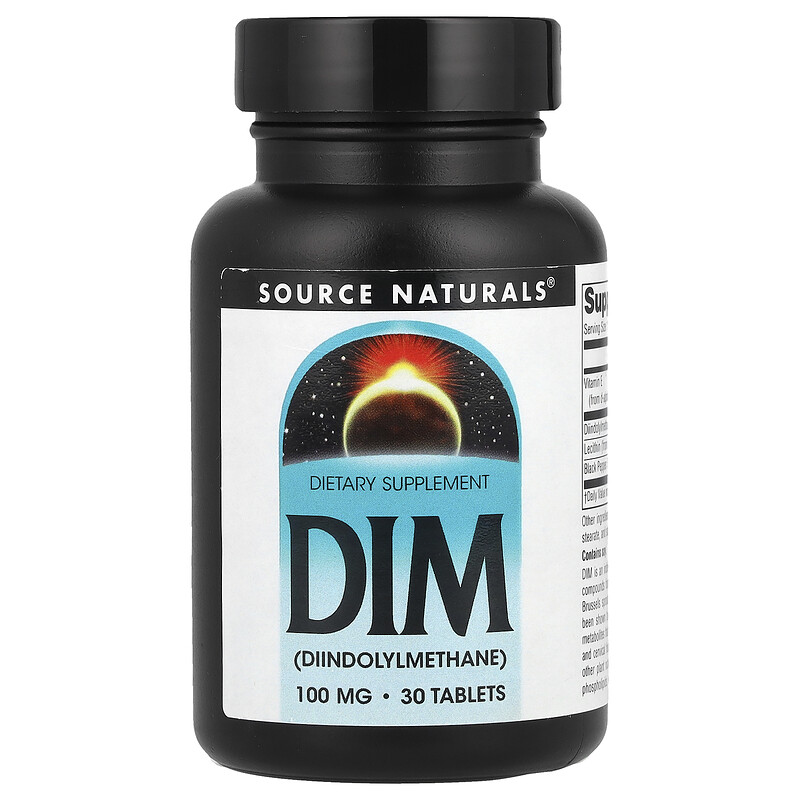 

Source Naturals, DIM, 100 мг, 30 таблеток