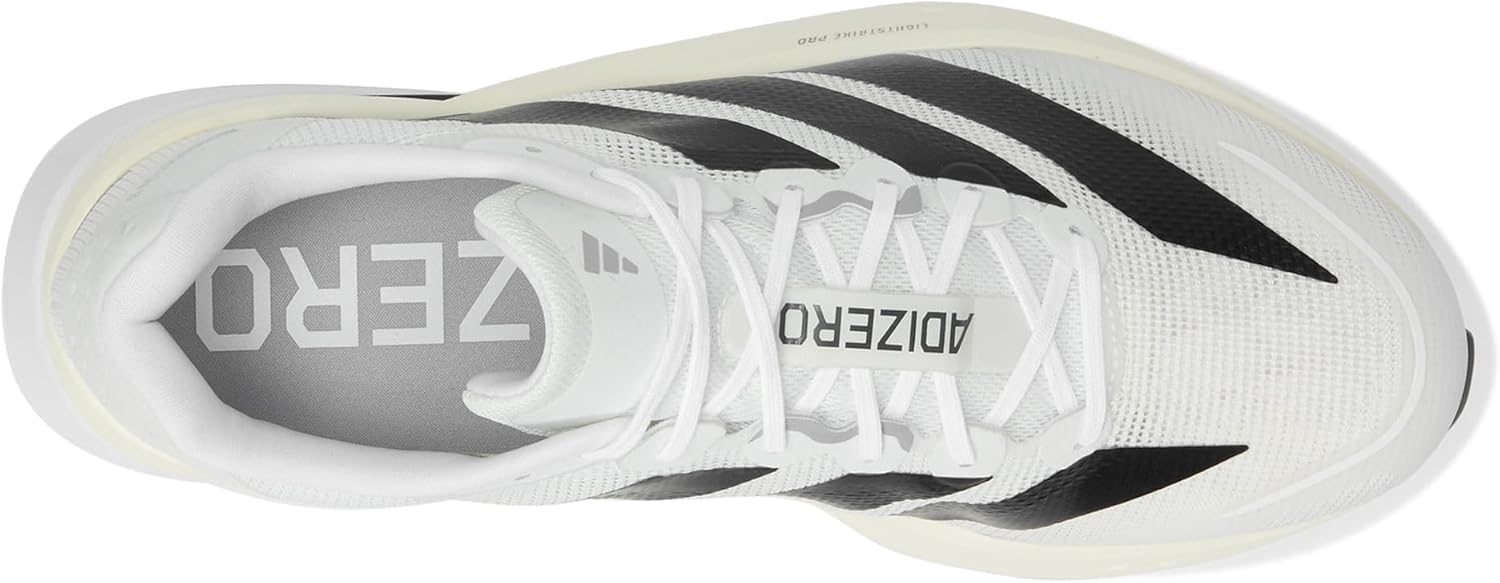 Мужские кроссовки adidas Adizero Boston 13, белый/черный/серый — фото 2