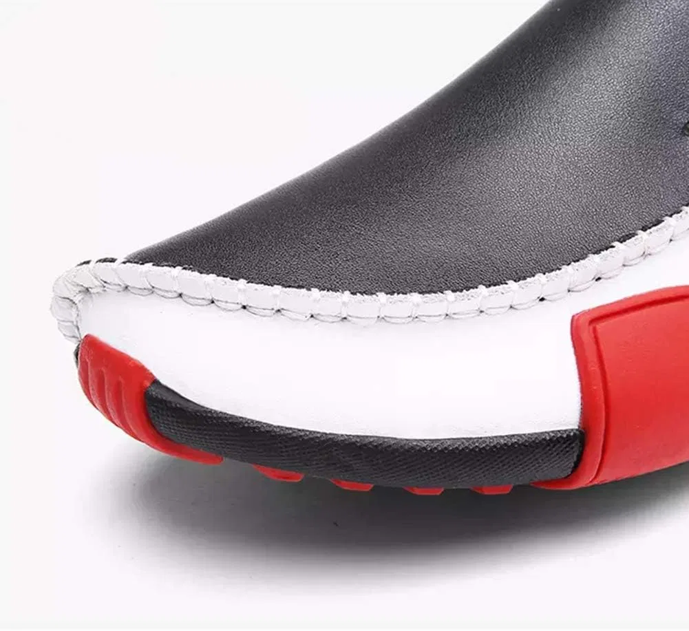 Мокасины кожаные Vintage Comfort Business Shoes, черный Asifn — фото 3