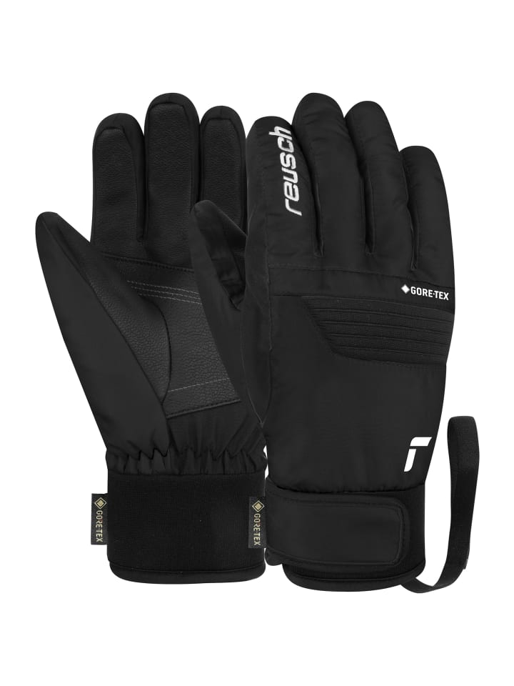

Reusch Перчатки с пальцами Bolt SC GORE-TEX Junior, модель 7701, черно-белые