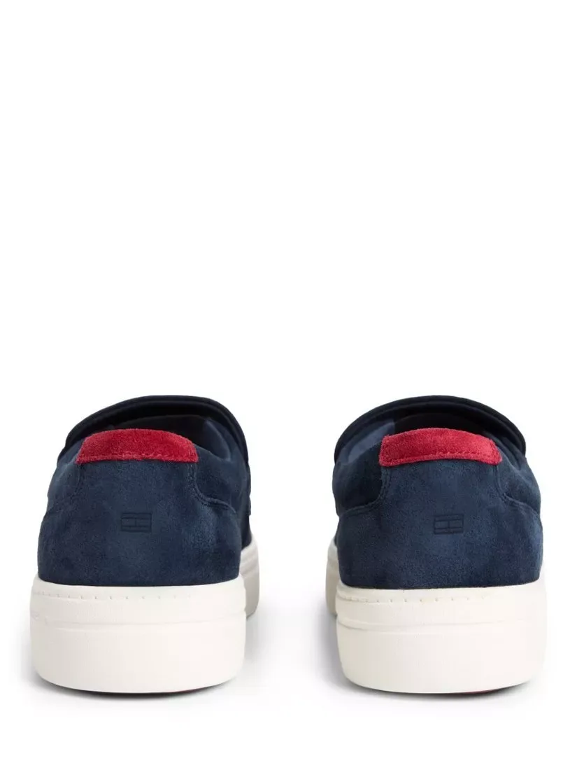 Современные легкие замшевые лоферы, темно-синие Tommy Hilfiger — фото 3