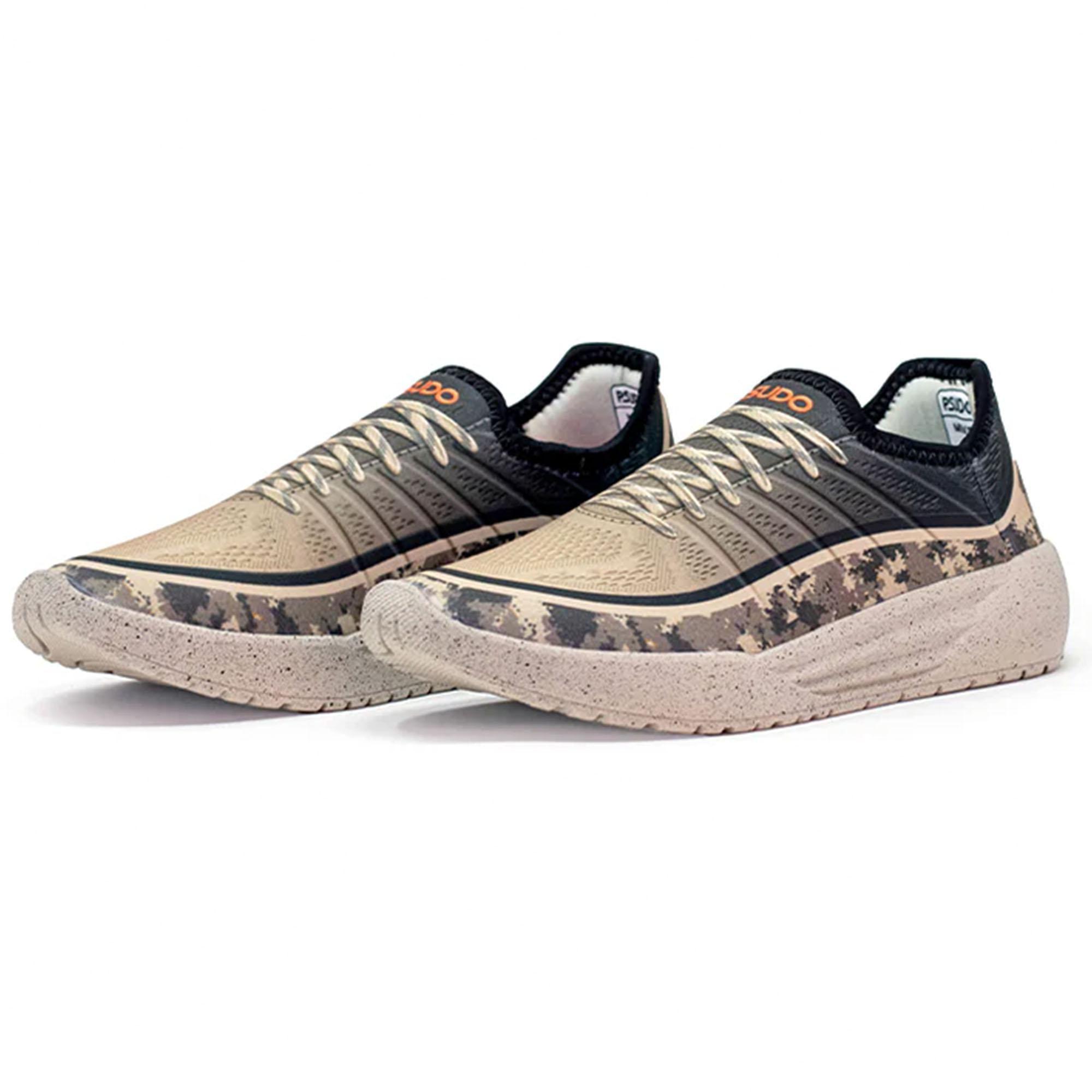 Мужские повседневные туфли-слипоны в стиле рейсер PSUDO, Taupe Ombre Camo — фото 3