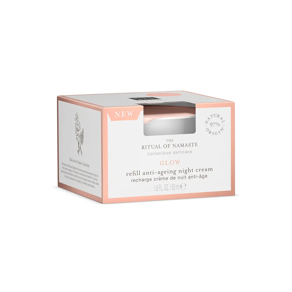 Крем для лица The ritual of namaste glow anti-ageing night cream refill Rituals, 50 мл. — фото 2