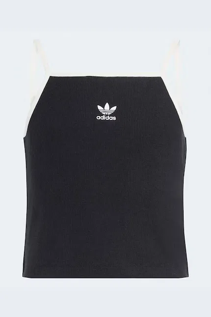Топ детский без рукавов Adidas Originals, черный — фото 2