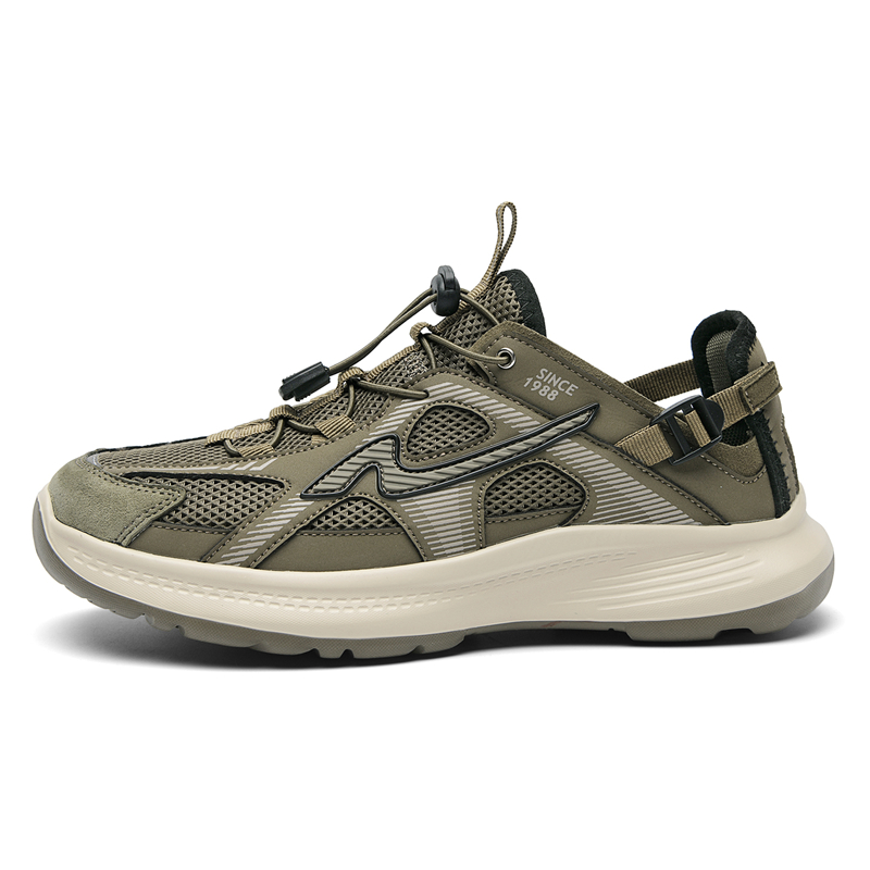 

AOKANG Низкие повседневные кроссовки мужские хаки зелёные, цвет Khaki Green[Standard Sports Shoe Size]