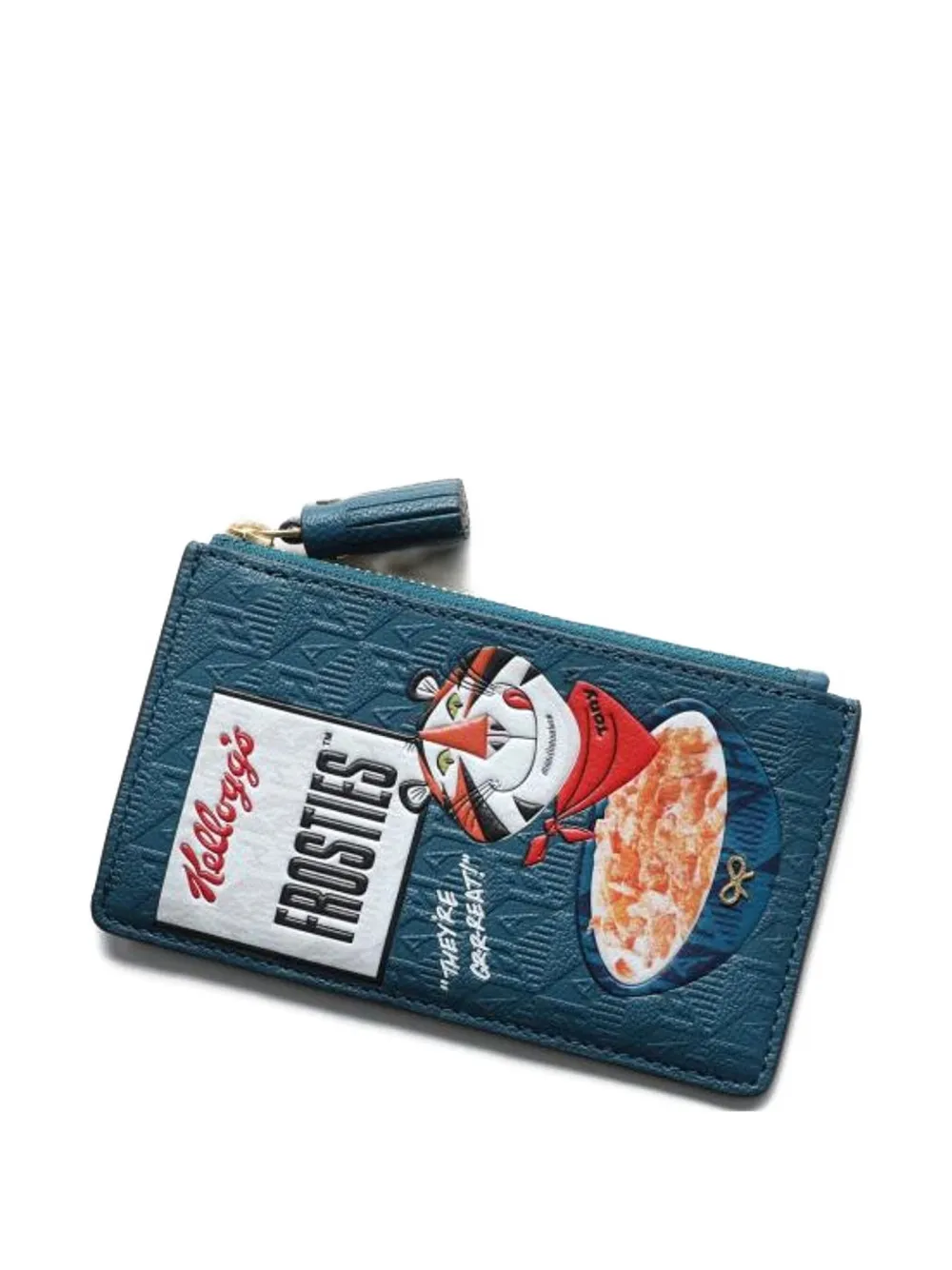 

Кошелек на молнии с кисточкой Anya Hindmarch, синий