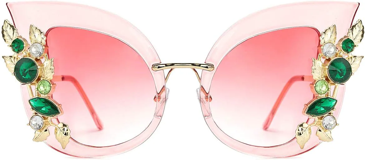 

Солнцезащитные очки Slocyclub с украшениями, оригинальные солнцезащитные очки в форме бабочки, большие солнцезащитные очки со стразами для женщин, 02-pink