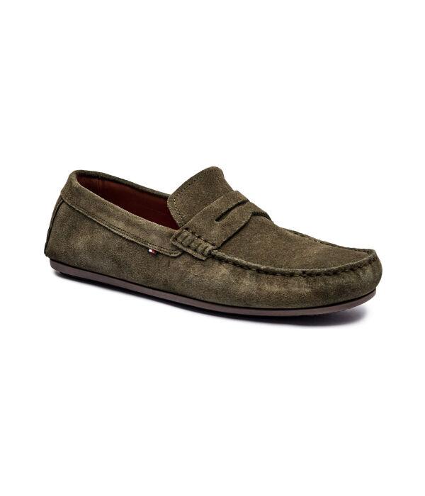 

Кожаные мокасины Tommy Hilfiger, хаки