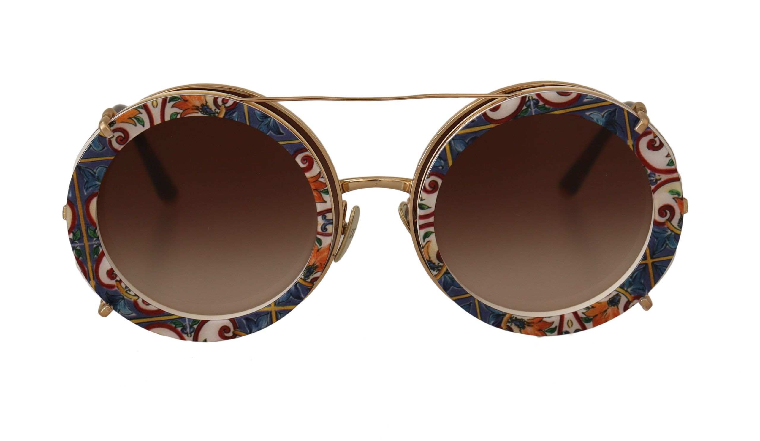 

Элегантные золотистые солнцезащитные очки-клипсы Dolce & Gabbana, золото