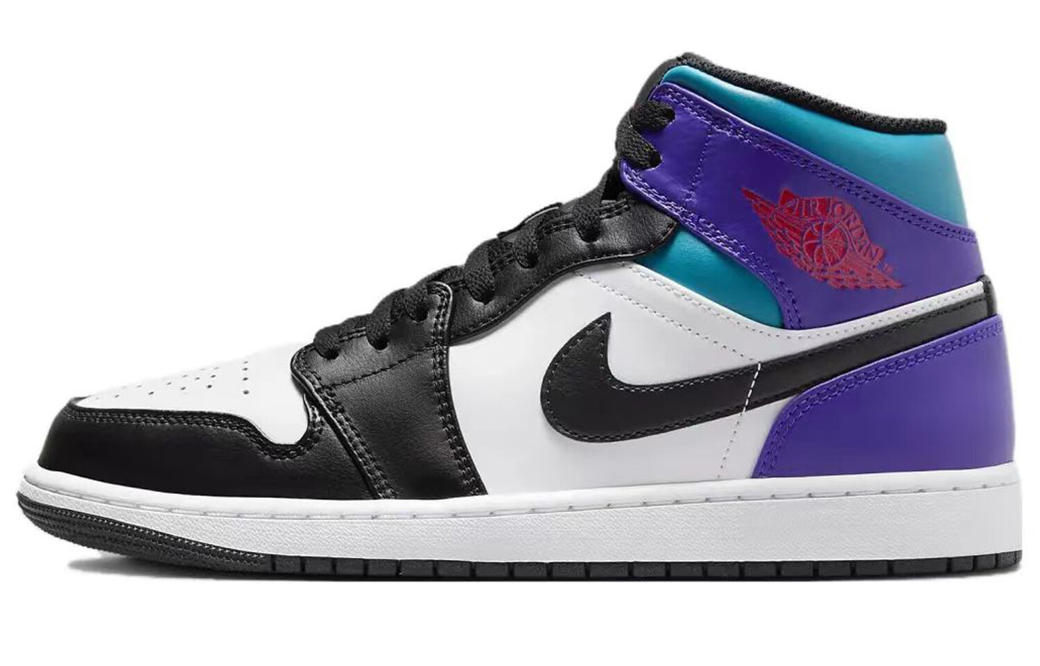Jordan Air Jordan 1 винтажные баскетбольные кроссовки мужские, White, blue, and black — фото 3