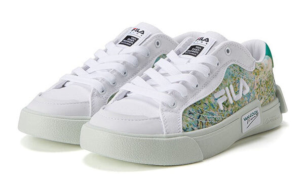 Кроссовки x van gogh skate shoes 'green white' Fila, белый — фото 2