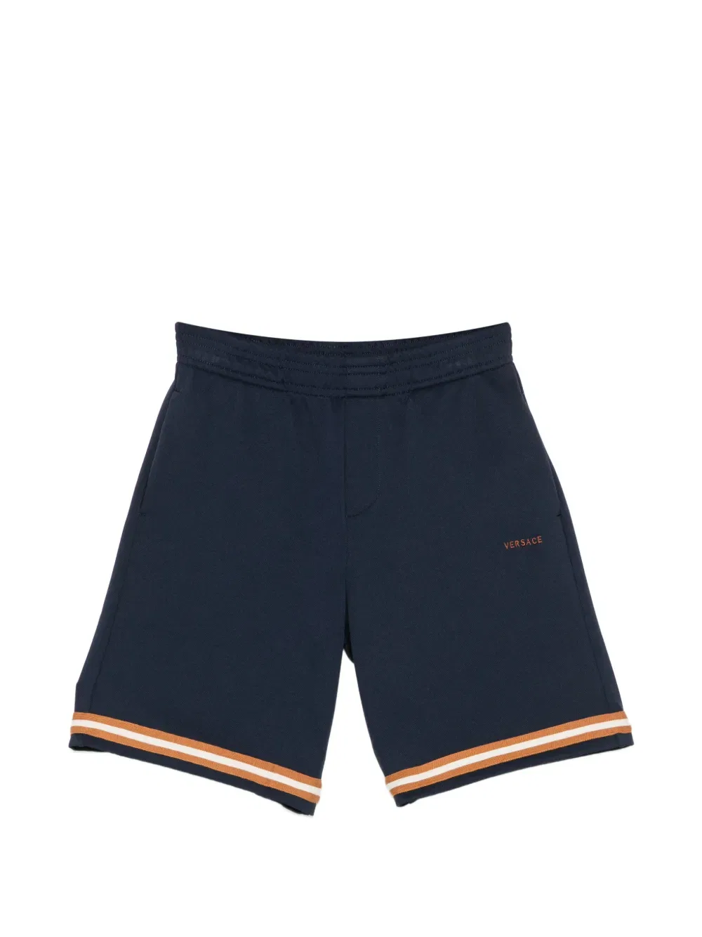 Спортивные шорты с вышитым логотипом Versace Kids, синий