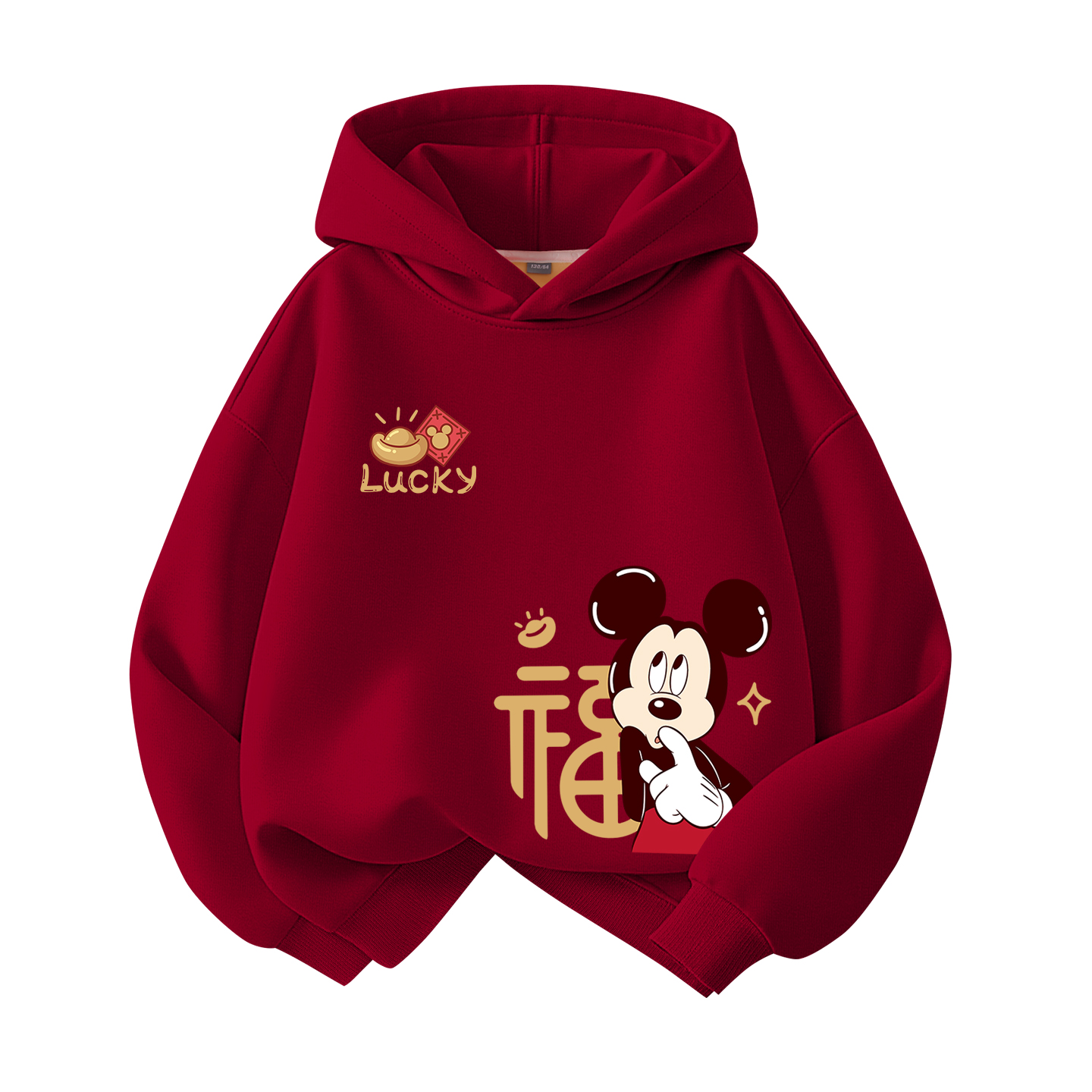 

Детский свитшот Disney, [thickened and fleece-lined]daliyuan coin k бордовый
