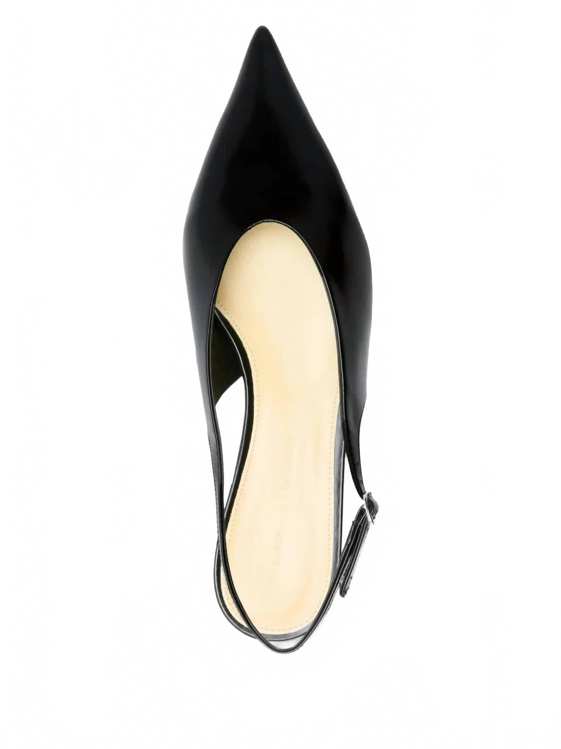 Женские туфли Slash Flat Slingbacks черного цвета Proenza Schouler — фото 4