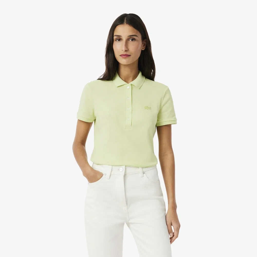 Футболка-поло Lacoste Slim Fit светло-зелёная
