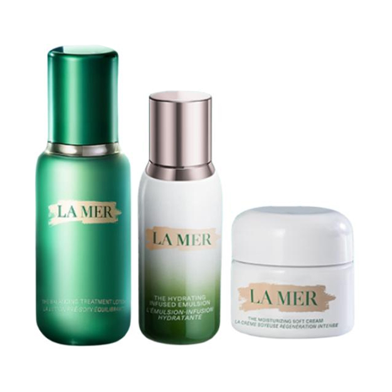 LA MER HAILANZHIMI Time Shared Flawless набор для ухода за кожей успокаивающий 30мл+150мл+50мл — фото 2