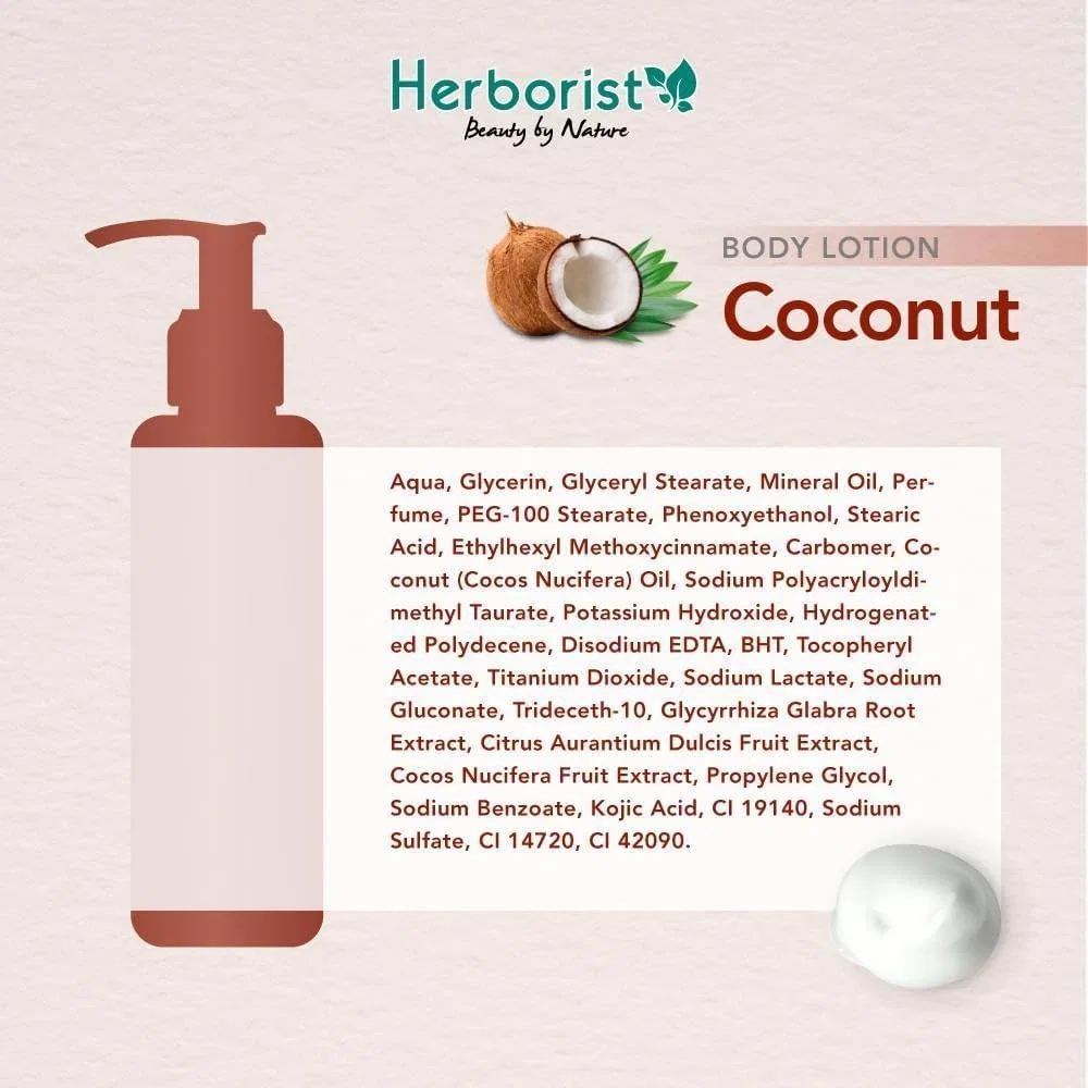 Набор лосьонов для тела Herborist Coconut 4×145 мл — фото 4
