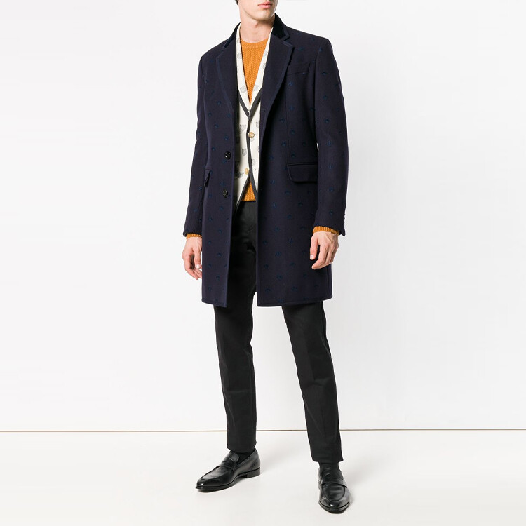 Пальто мужское Gucci, черное — фото 3