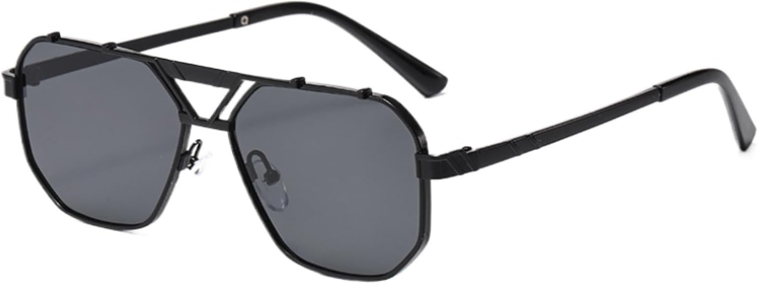 

Солнцезащитные очки с защитой UV400 | Металлические двойные перемычки, градиентные линзы | Для женщин и мужчин, для занятий спортом на открытом воздухе и вождения DSVIGF, 06