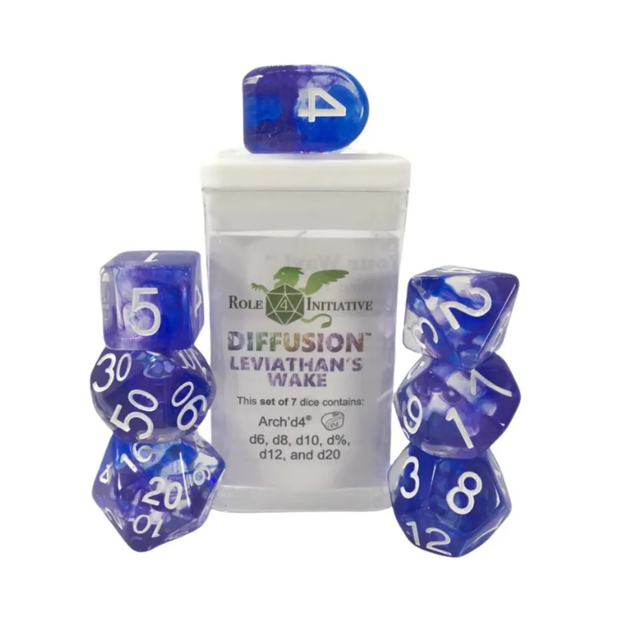 

Набор Diffusion Poly — След Левиафана с цифрами (7), Class & Creature Dice - Poly Sets