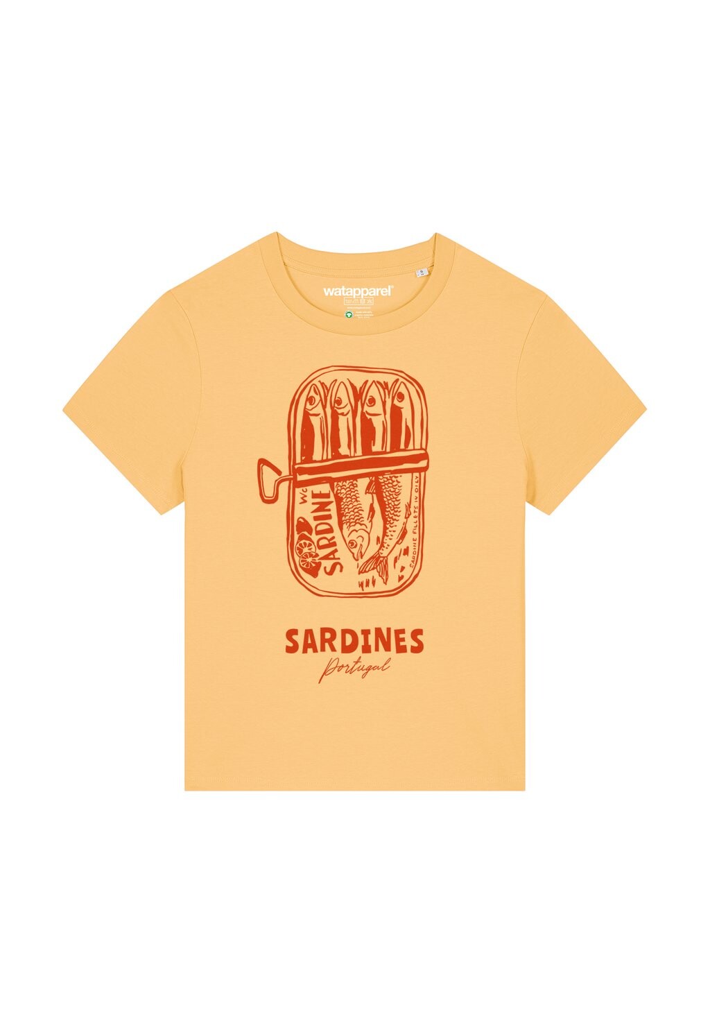 

Футболка с принтом SARDINES PORTUGAL watapparel, желтый