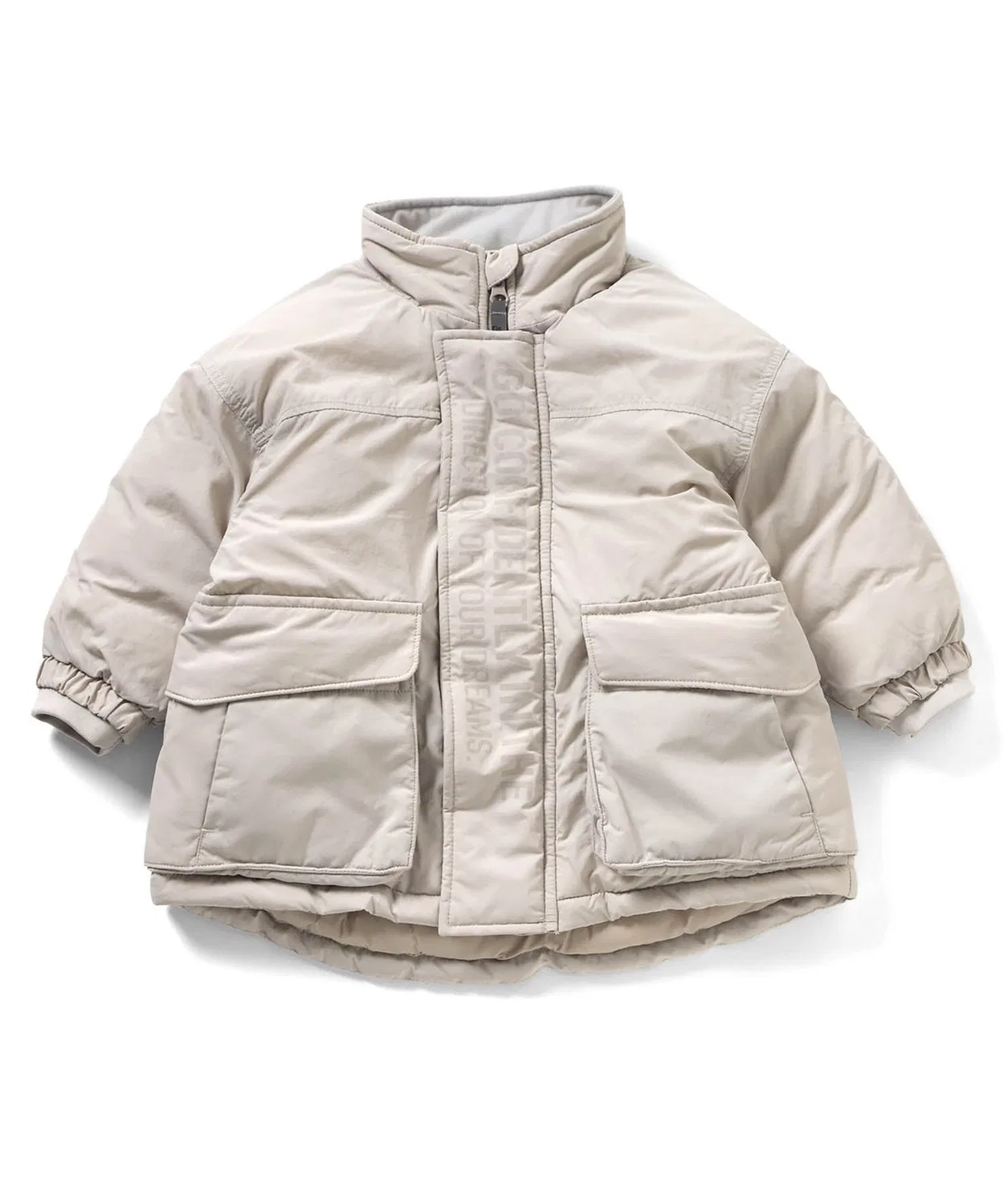 Куртка детская стёганая F.O.KIDS, светлый серый — фото 4